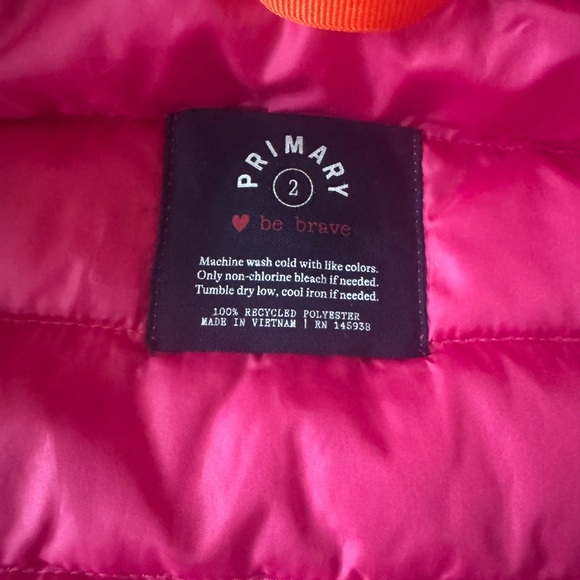 Used Primag Kids Pink Puffer Jacket - Picture 9 of 11